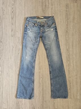 Big Star 27L 'Remy' Low Rise Fit Light Blue Flare Jeans